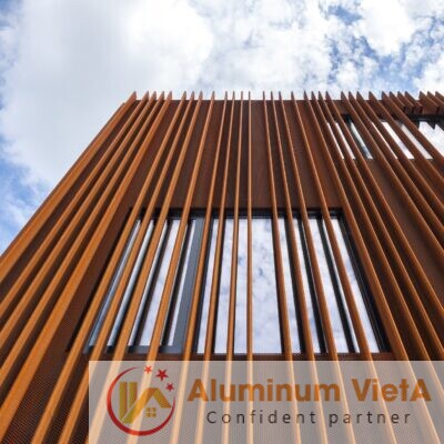 Tubular Design Exterior Wall Cladding Corten Steel Facade