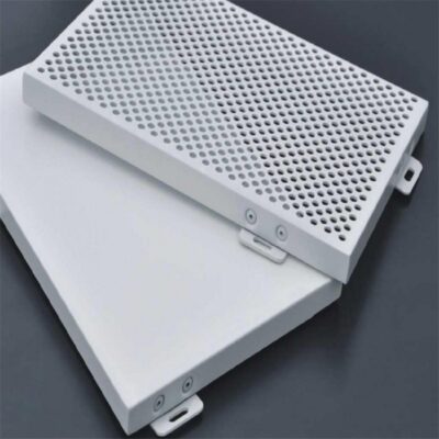 Tại sao lên chọn tấm ốp nhôm Facade? 3 防火防风圆孔不规则冲孔铝单板 800x800